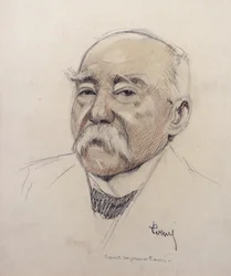 Portret van Georges Clemenceau (1841-1929)